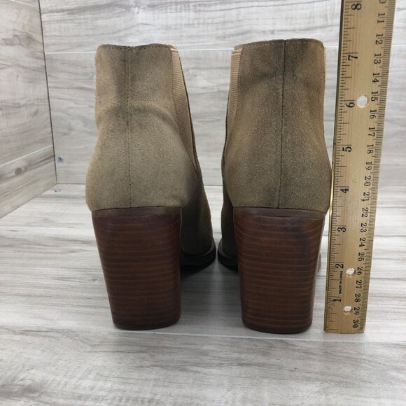 BP Ankle Boots Women’s 8 Lex Brown Suede Chelsea Slip On Booties - Picture 9 of 12